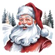 © Pakim - Cheerful Santa Claus with Snowy Background