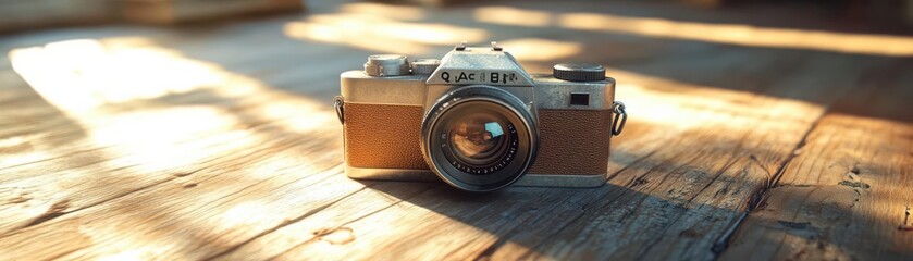 Artistic shot of a vintage camera, Nostalgia, Photography