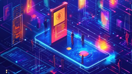 Poster - Decentralized finance is revolutionizing traditional finance through blockchain, offering services like lending and trading without centralized institutions.