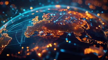 Poster - Digital currency can facilitate cross-border transactions, eliminating the need for currency exchange and reducing fees associated with international payments.