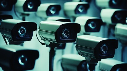 Poster - Digital surveillance by governments and corporations raises concerns over privacy, as many online activities can be monitored without users' knowledge.