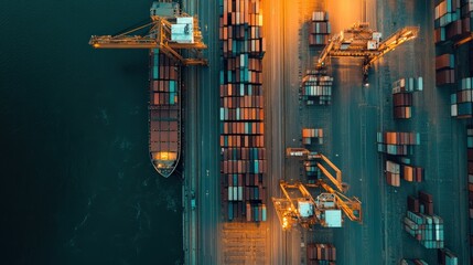 Poster - Digital transformation empowers companies to optimize supply chain management by integrating advanced technologies like blockchain and AI for greater transparency and efficiency