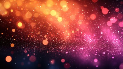 Poster - colorful bokeh lights create a dreamy atmosphere in a vibrant abstract background design during nigh