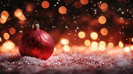 Wall Mural - abstract of christmas and bokeh light with glitter background