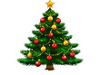 © Chimpanzky  - Christmas tree, cutout isolated on white, transparent png background