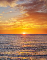 Wall Mural - sunset seascape nature composition.