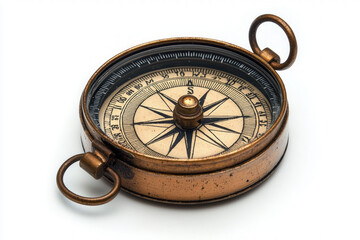 compass on white background