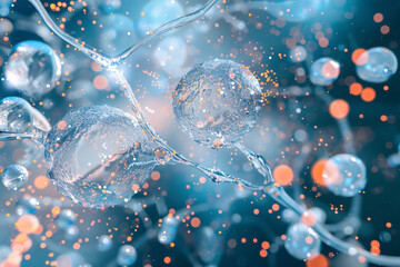 Wall Mural - abstract background and texture of science and medical backgrounds. generative ai