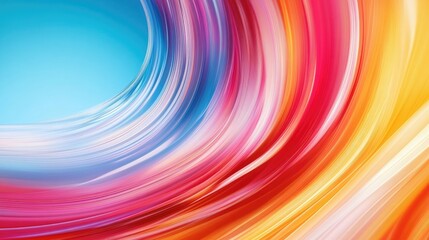 Poster - Colorful flowing lines create a vibrant background suitable for corporate presentations and digital header designs