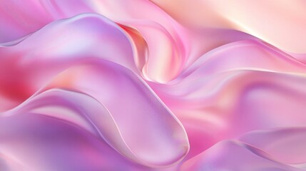 Poster - Iridescent gradient graphic mesh with a soft concept featuring an abstract background and a fantasy paper effect Pink blur with a pearlescent texture and violet hues