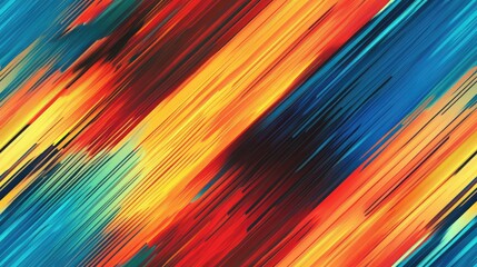 Poster - Colorful line texture with ample space for logo and text design Abstract background