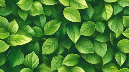 Poster - Green leaf backdrop for web design