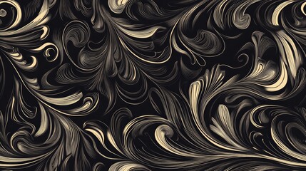 Poster - Seamless black illustration