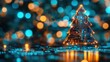 © Fxquadro - Futuristic tree with circuit pattern and vibrant bokeh