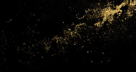 Poster - Abstract shiny gold glitter design element. For New Year, Merry Christmas greeting card design