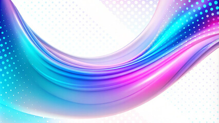 Fototapete - Futuristic particle concept with blue dotted lines and smooth low poly grid, oscillating and floating on dark background. Abstract blue background of points. Falling cyber particles. Big data stream. 