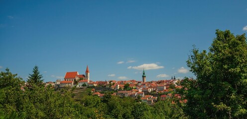 Poster - Scenic view of Znojmo with historic architecture.