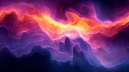 Poster - Bold abstract background with intricate fractal patterns and deep jewel tones perfect for fashion fabrics and art posters adding a luxurious touch to any design project