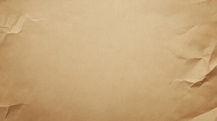 Poster - Textured Brown Paper Background: A vintage-style wrinkled surface ideal for craft projects and artistic presentations.