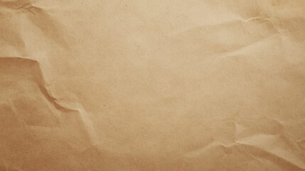 Sticker - Textured Brown Paper: Crumpled Background for Design and Art Projects