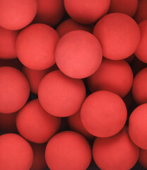 abstract background of red rubber balls