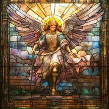 天使のステンドグラス 無料画像 - Public Domain Pictures