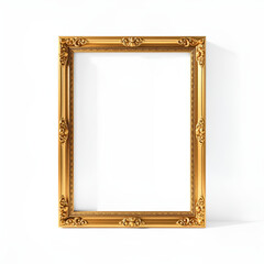 empty luxury frame mockup on minimal background