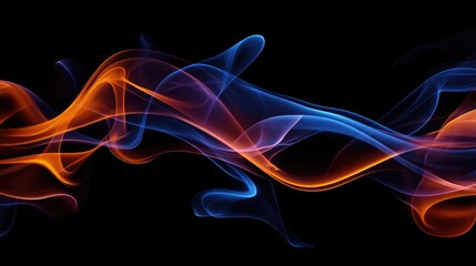 Aufkleber - Swirling clouds of colored smoke blend into an abstract tapestry of vibrant shades