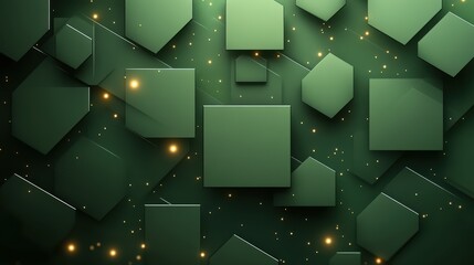 Fototapete - A sleek green glowing background featuring layered textures and a futuristic vibe, perfect for digital marketing and promotional materials in tech and design industries