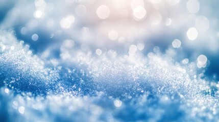 Poster - the snow glistens under the warm glow of sunlight, creating a tranquil winter atmosphere filled with