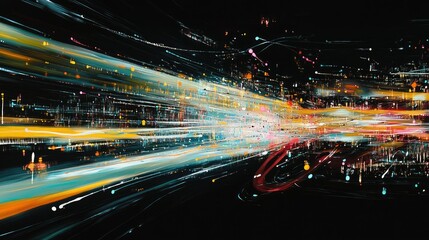 Poster - Abstract Representation of Dynamic Data Flow and Movement