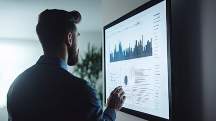 Poster - Professional Analyst Presenting Marketing Data Insights