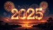 © vinzstudio - year 2025 with fireworks