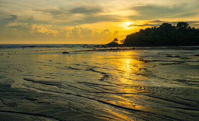 Desaru sandy coast at sunrise