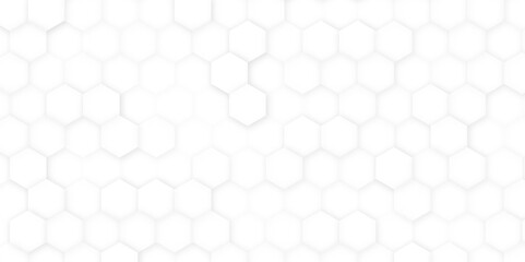 Wall Mural - Black honeycomb on a white background. Vector seamless geometric pattern. Modern thin hexagon grid texture.