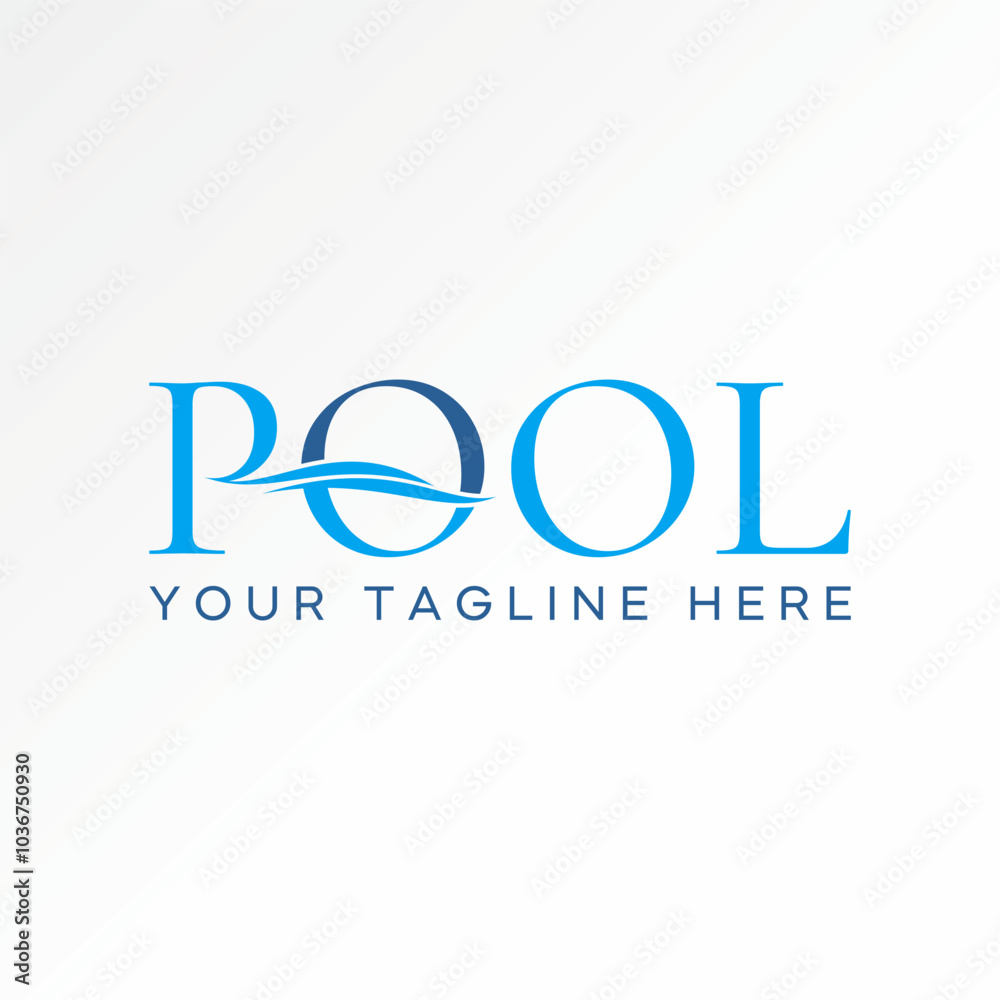 Pool Text Vector Logo design graphic concept creative premium vector stock image graphic ...