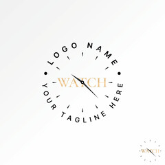 Poster - Logo design graphic concept creative premium vector stock image graphic initial text word watch font clockwise sync Related monogram typography reload