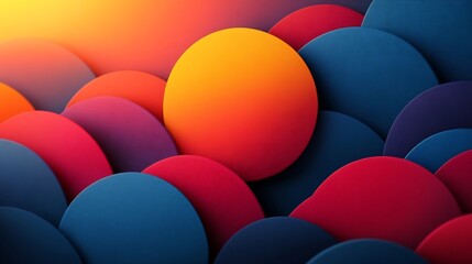 Poster - Abstract background poster featuring vibrant geometric shapes and soft gradients perfect for fashion fabrics and trendy postcards creating a modern and eyecatching design
