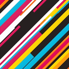 Poster - Bold Diagonal Striped Digital Pattern for Modern Vibrant Background