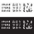 © Logo Artist - Elegant Black Vector Foliage: Aesthetic Clip Art Collection