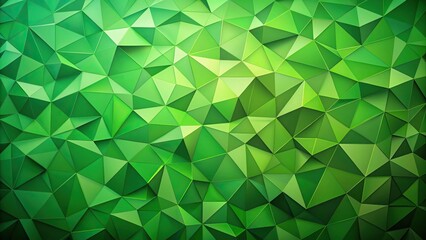 Wall Mural - close-up green low poly triangular pattern wallpaper
