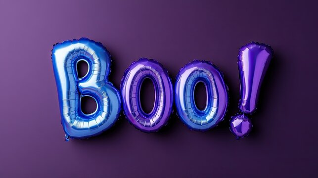 Vibrant balloons form the word 