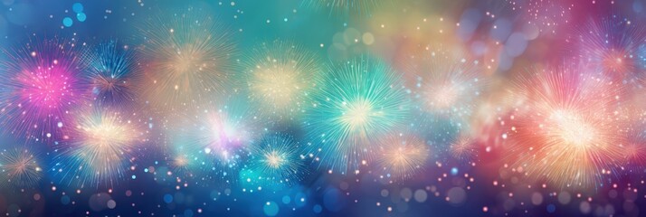 Colorful Sparkler Background for Celebrations