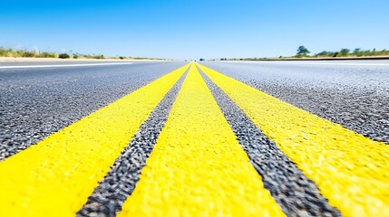 highway perspective: a vanishing point composition, where the road converges to a distant horizon. t
