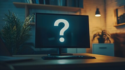 Poster - uncertainty surrounds virtual meeting screen business communication concept