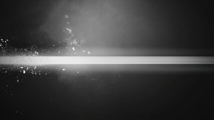 Poster - Grainy black and white background with vintage film texture, featuring dust, scratch effects, and subtle light leaks. The glowing elements add a retro, grunge feel, making it ideal for dark-themed des