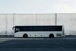 © Alona - Tour Bus. White Charter Bus for Business Transportation with Cargo Space