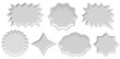 © MIMGfx - set of speech bubble frame banner label 3d render