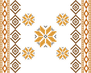 Wall Mural - abstract Traditional geometric ethnic fabric pattern ornate elements with ethnic patterns design for textiles, rugs, clothing, sarong, scarf, batik, wrap, embroidery, print, curtain, carpe