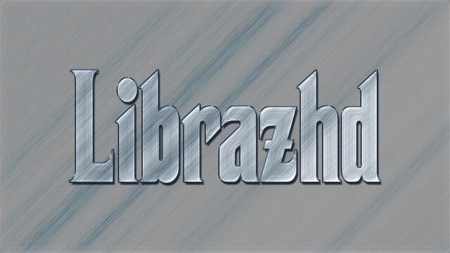 3D Glass effect Albanian city name design of Librazhd, glassy background.	
